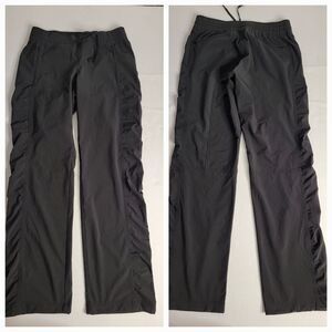 Athleta La Viva Pants Womens SZ 4 Straight Jogger Featherweight Black 964562-01